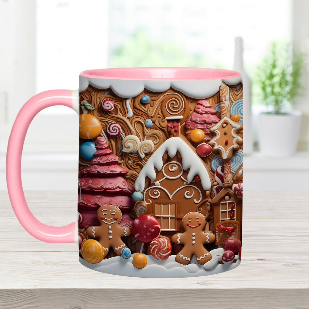 Christmas Movie Watching Mug Ginger Bread - Personalized Family Accent Mug