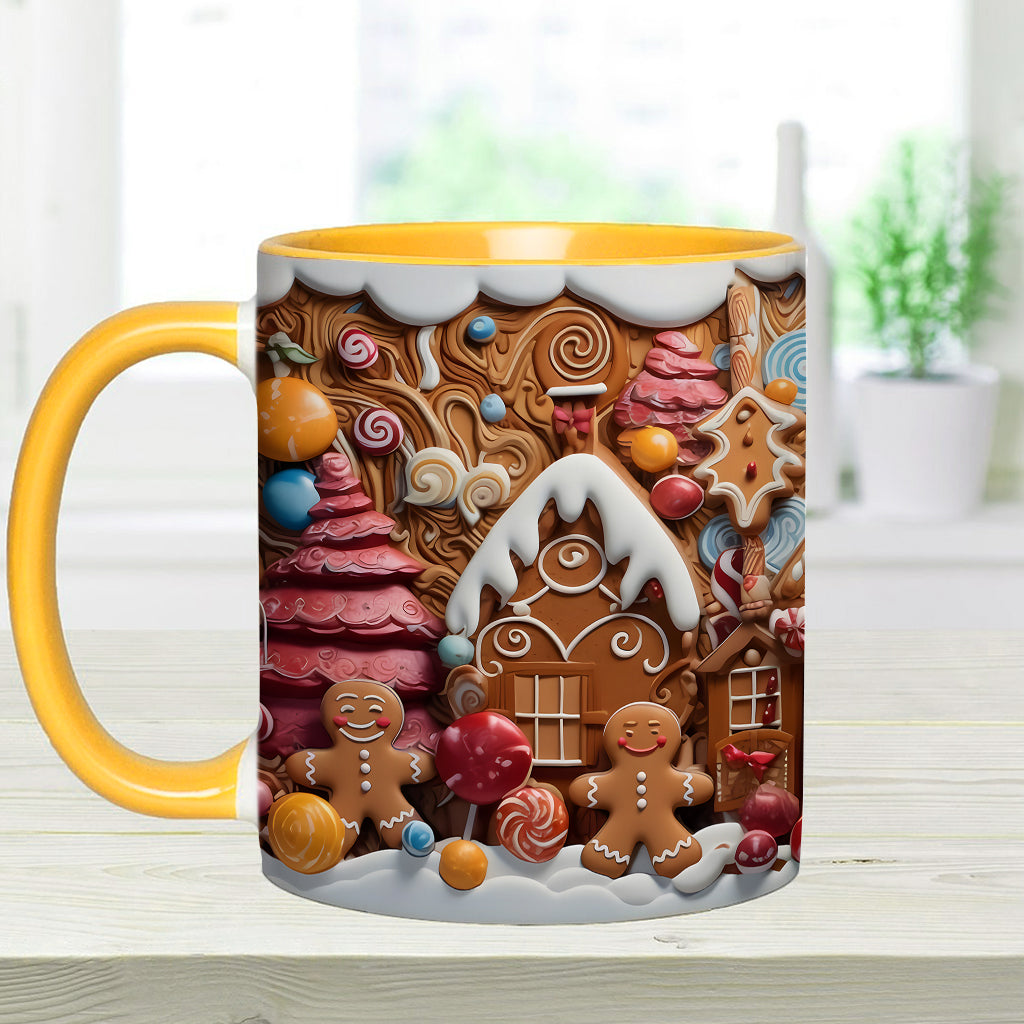 Christmas Movie Watching Mug Ginger Bread - Personalized Family Accent Mug