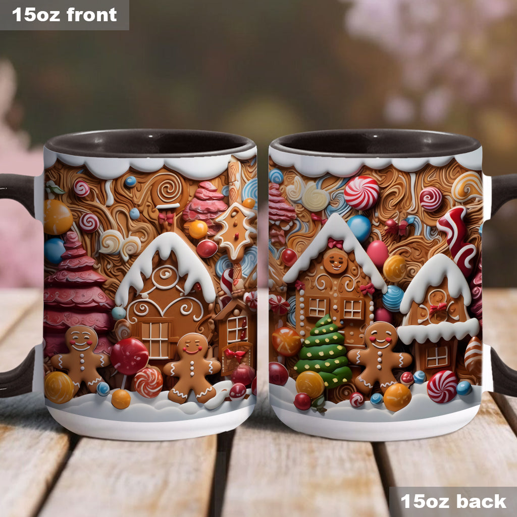 Christmas Movie Watching Mug Ginger Bread - Personalized Family Accent Mug