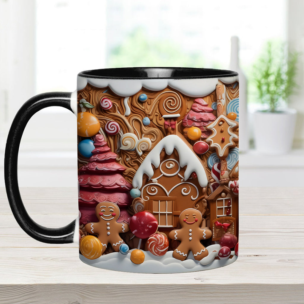 Christmas Movie Watching Mug Ginger Bread - Personalized Family Accent Mug