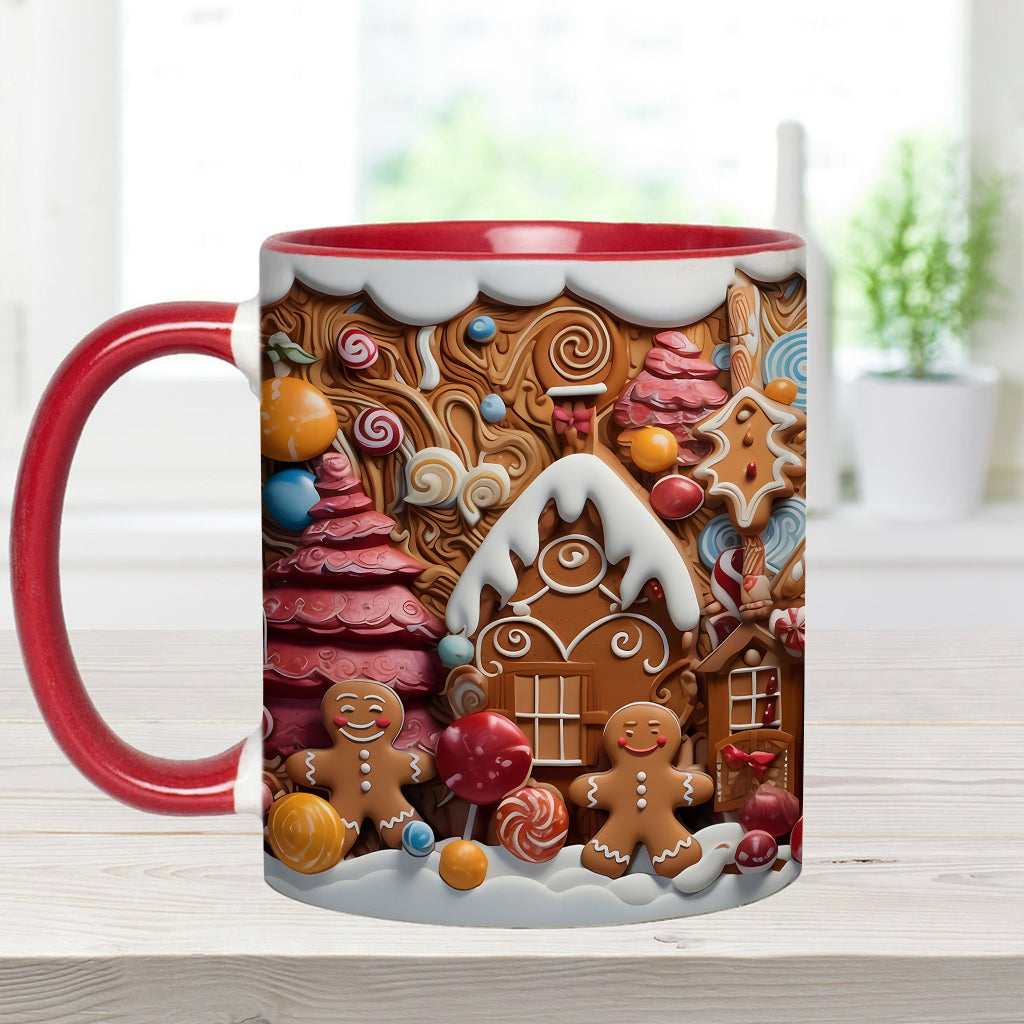 Christmas Movie Watching Mug Ginger Bread - Personalized Family Accent Mug
