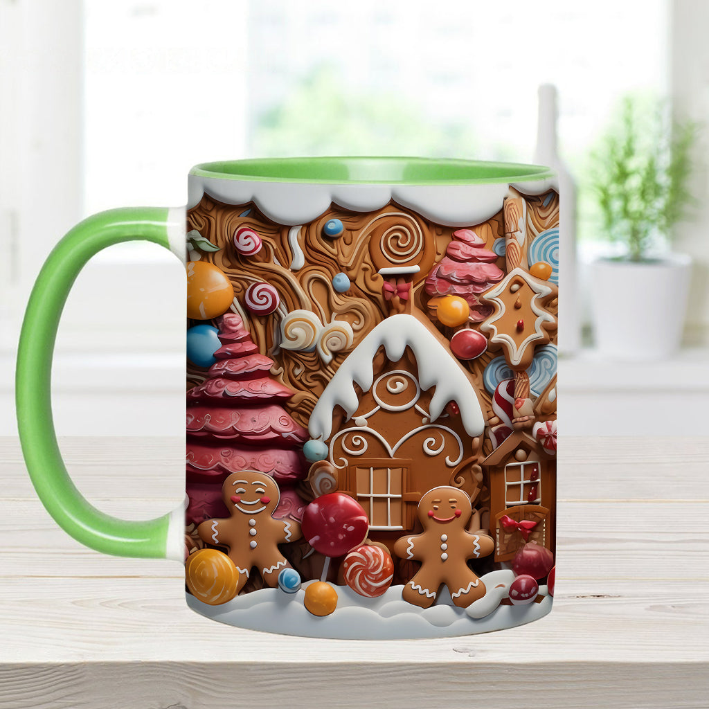 Christmas Movie Watching Mug Ginger Bread - Personalized Family Accent Mug