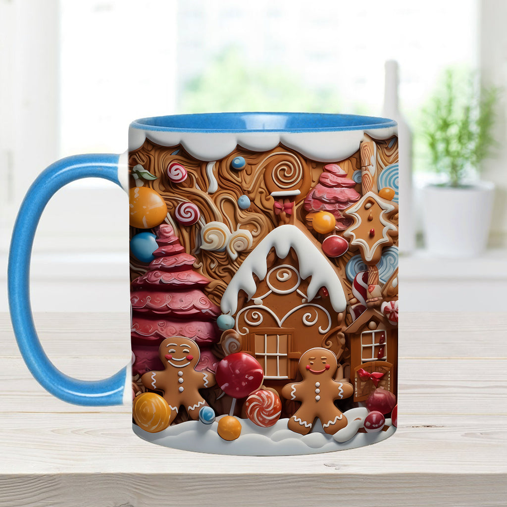Christmas Movie Watching Mug Ginger Bread - Personalized Family Accent Mug