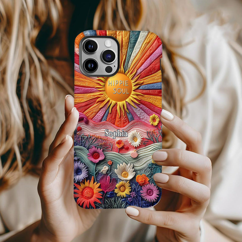 Hippie Soul - Personalized Hippie Full Print Phone Case