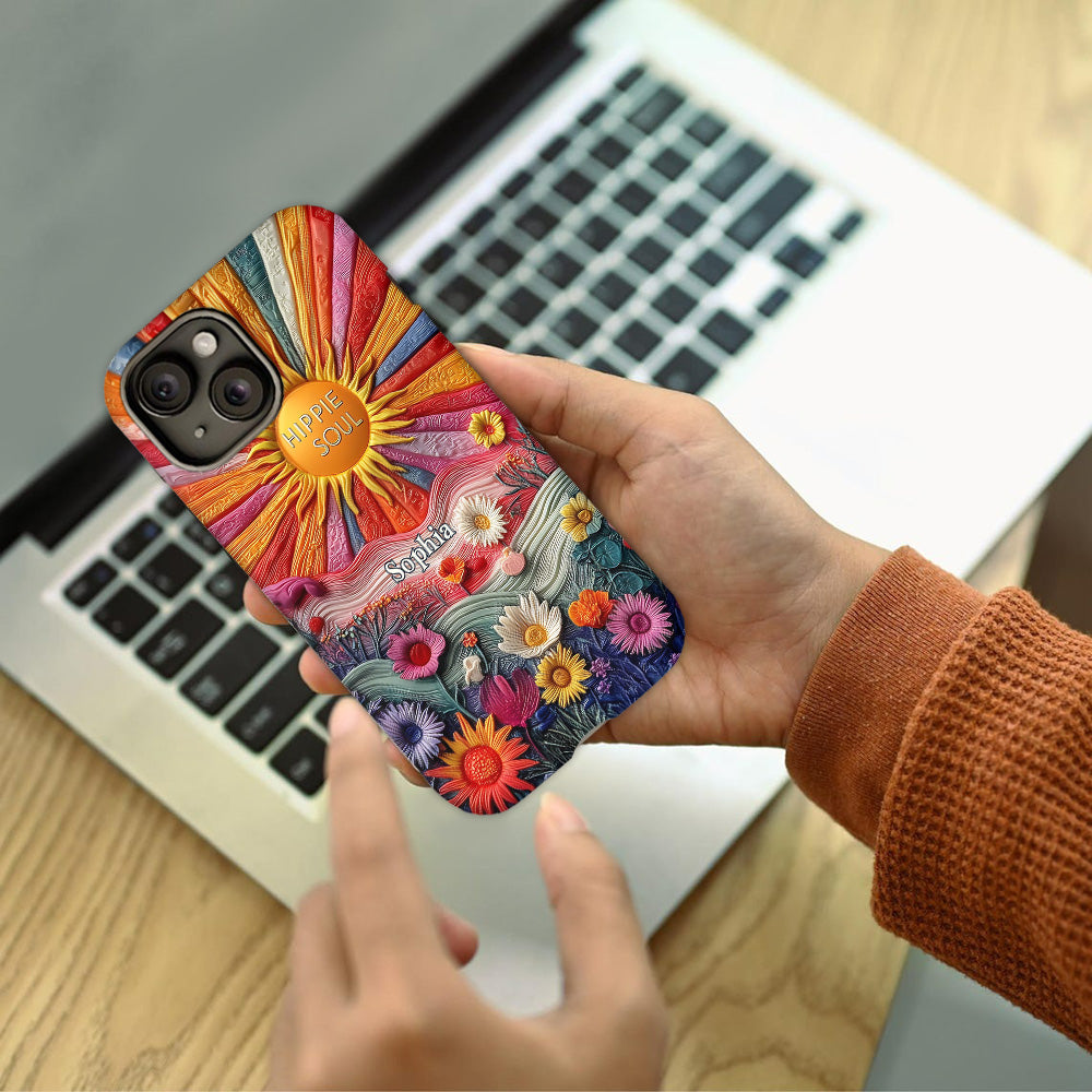 Hippie Soul - Personalized Hippie Full Print Phone Case