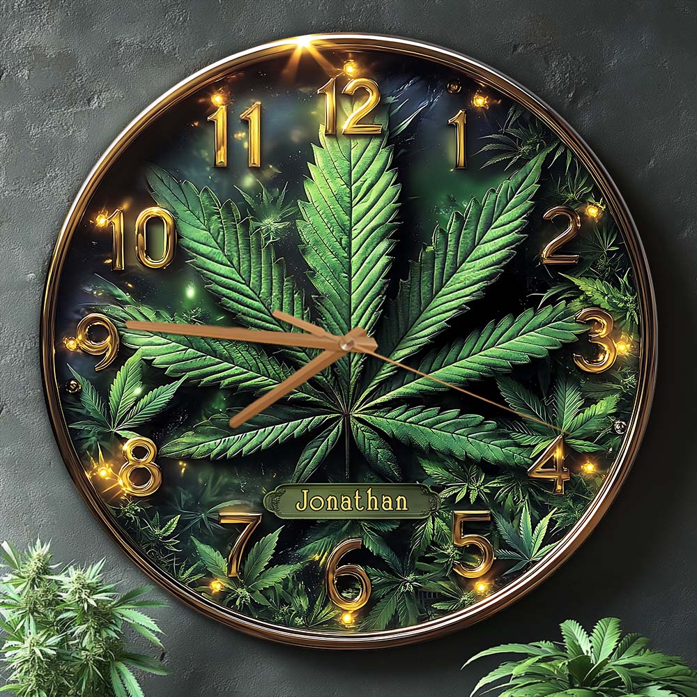 It's Always 4:20 Here - Personalized Weed Wall Clock