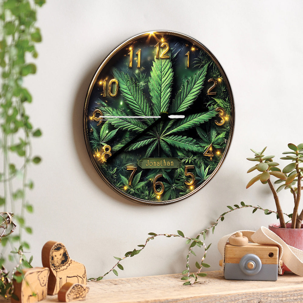 It's Always 4:20 Here - Personalized Weed Wall Clock