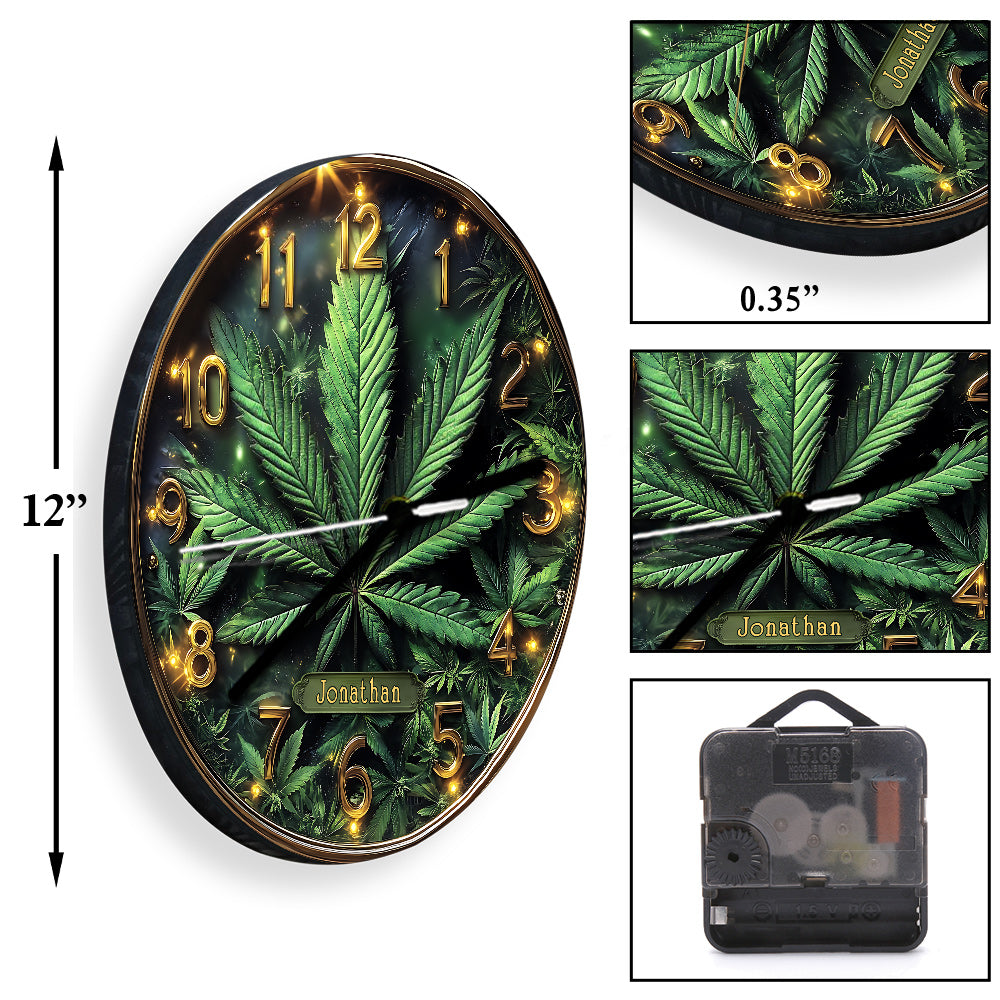 It's Always 4:20 Here - Personalized Weed Wall Clock