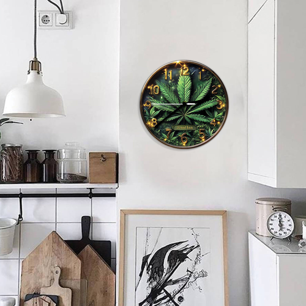 It's Always 4:20 Here - Personalized Weed Wall Clock
