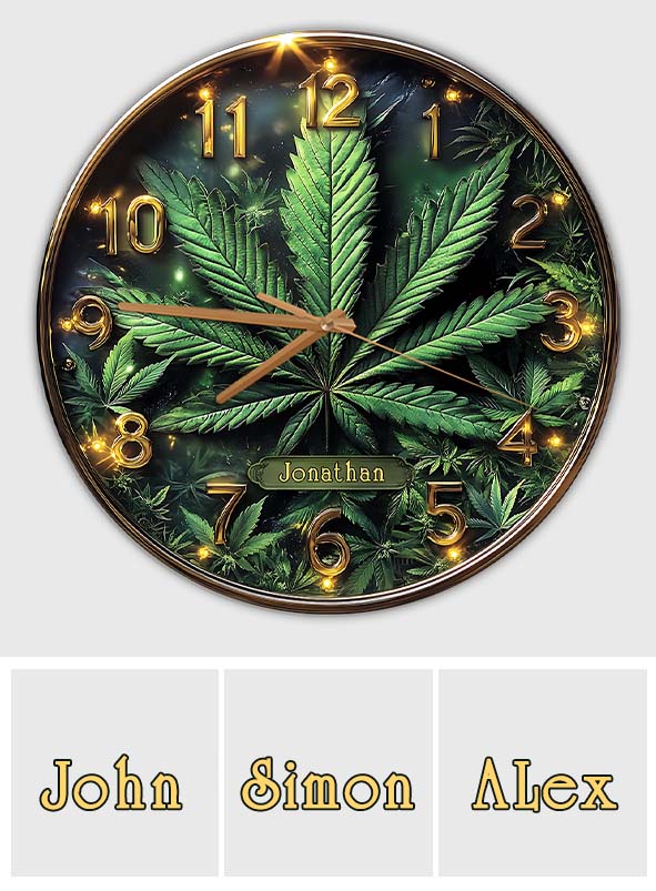 It's Always 4:20 Here - Personalized Weed Wall Clock