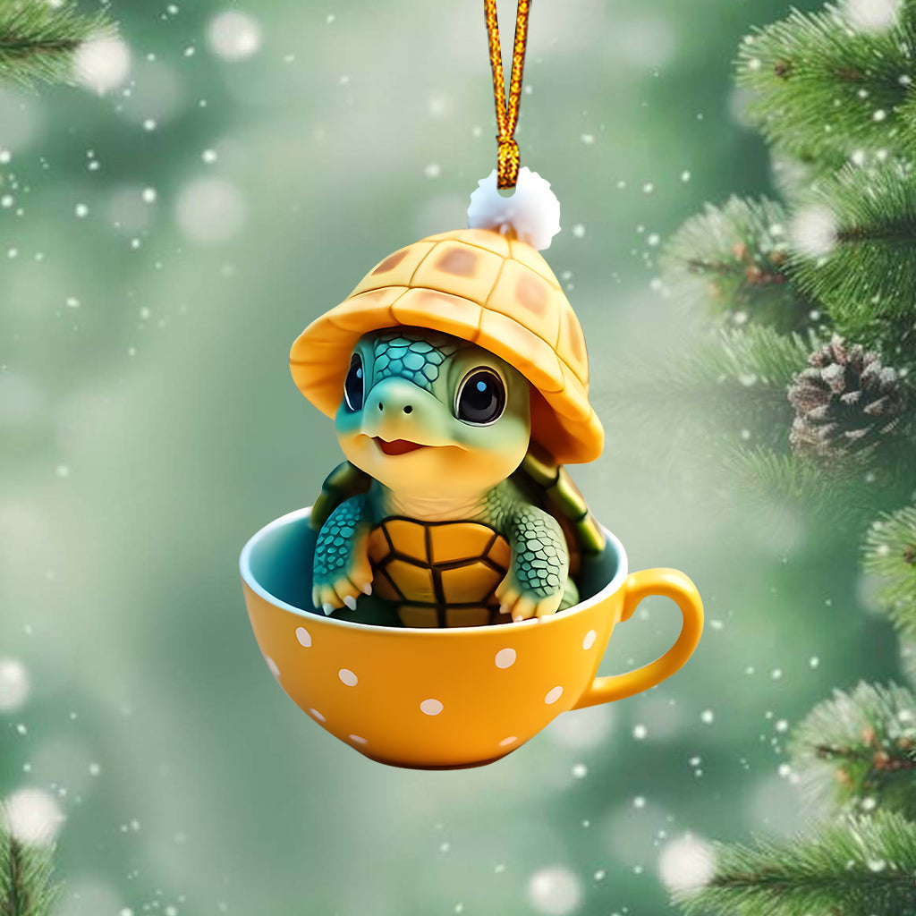 Cute Turle - Personalized Turtle Ornament