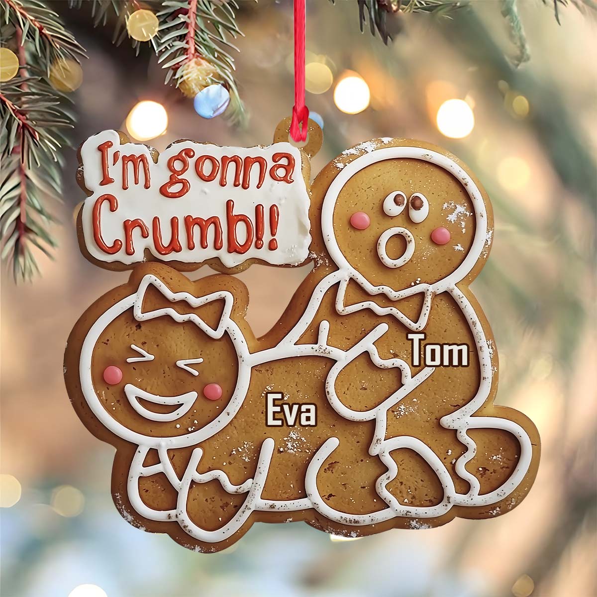 I'm Gonna Crumb! - Personalized Couple Ornament