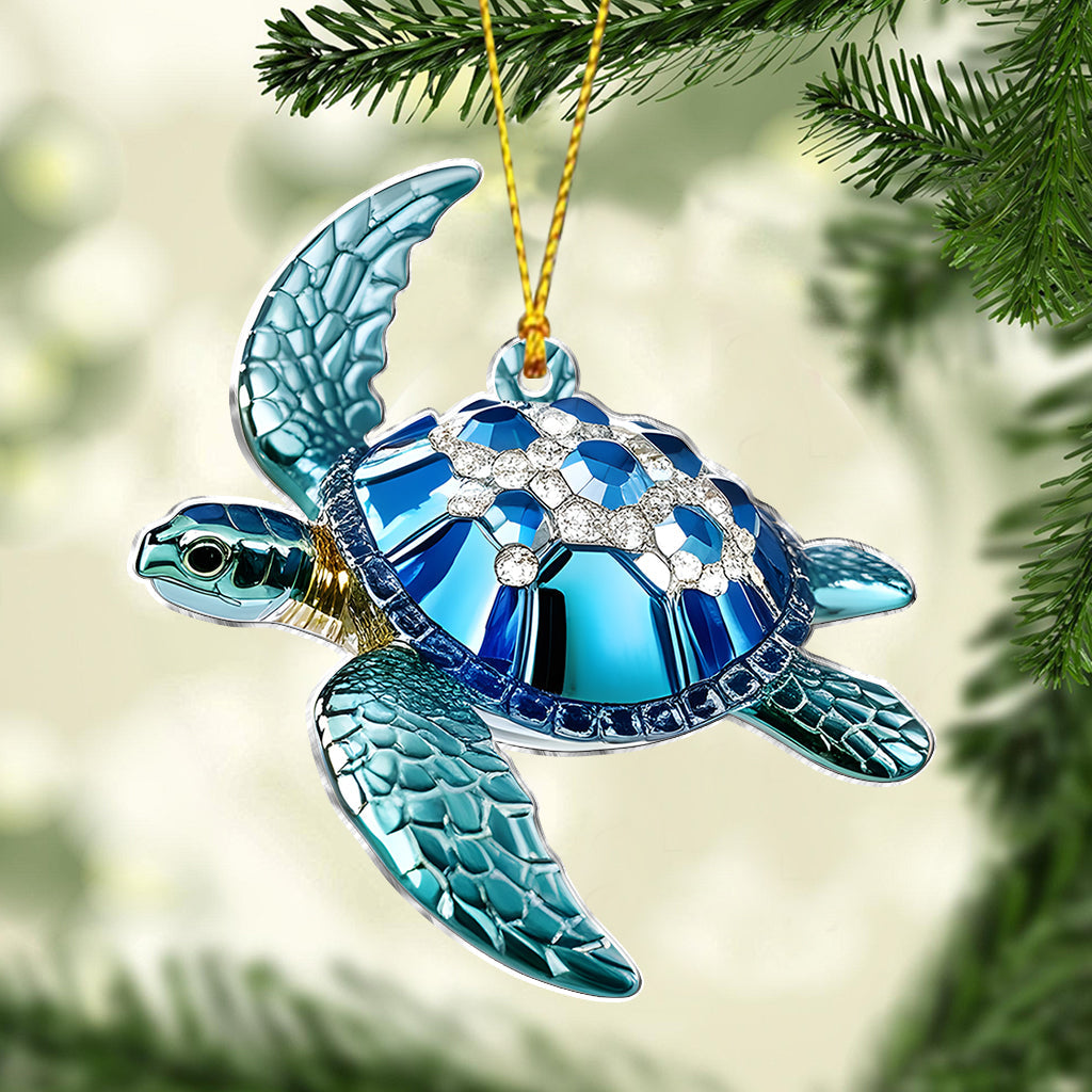 Stunning Turle - Personalized Turtle Ornament