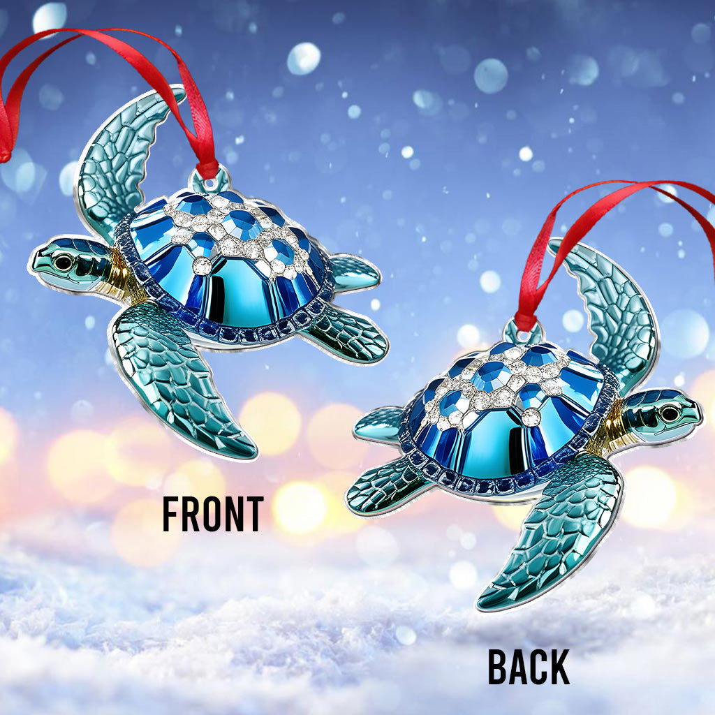 Stunning Turle - Personalized Turtle Ornament
