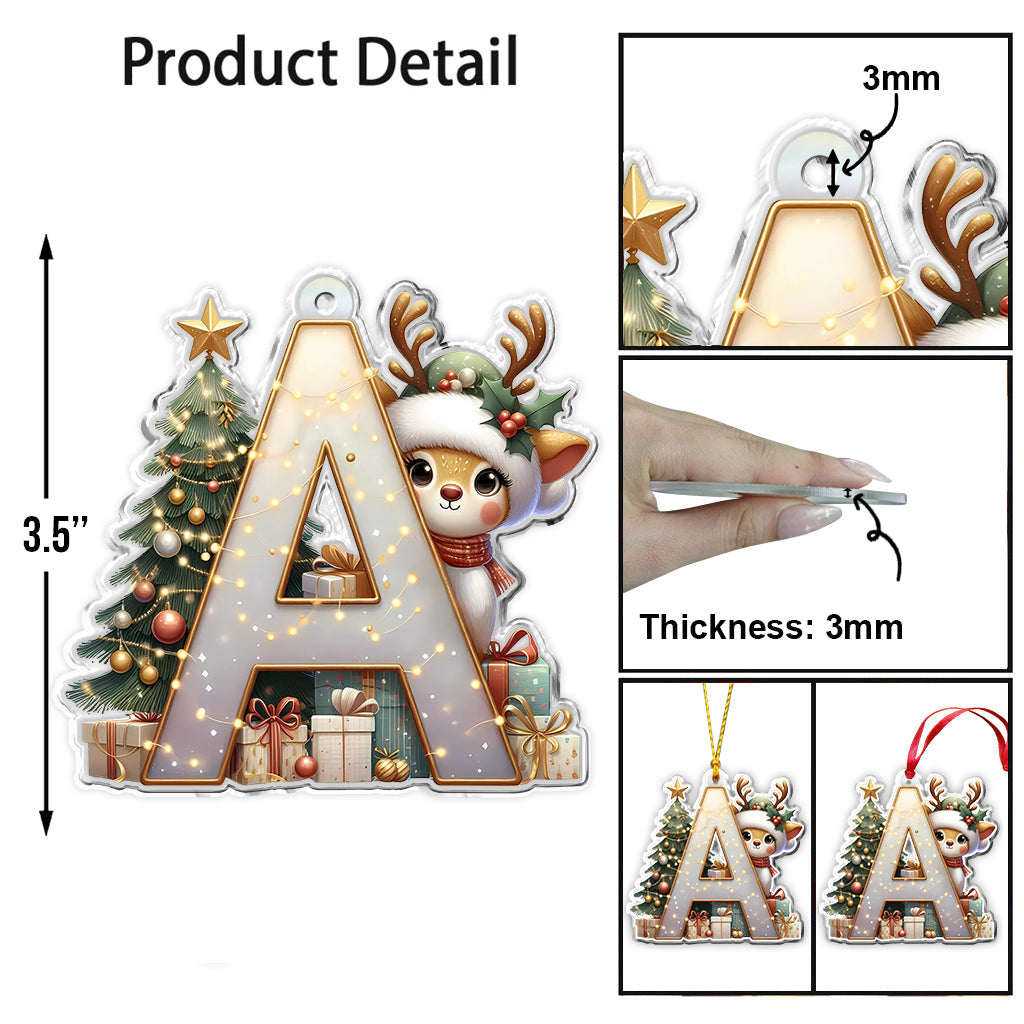 Reindeer Family - Personalized Family Ornament