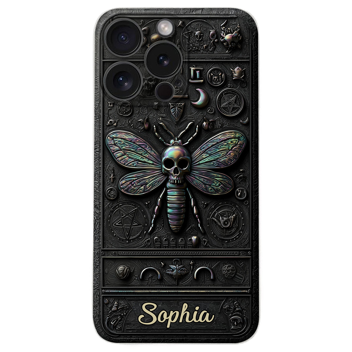 Gothic Witch - Personalized Witch Leather Phone Case