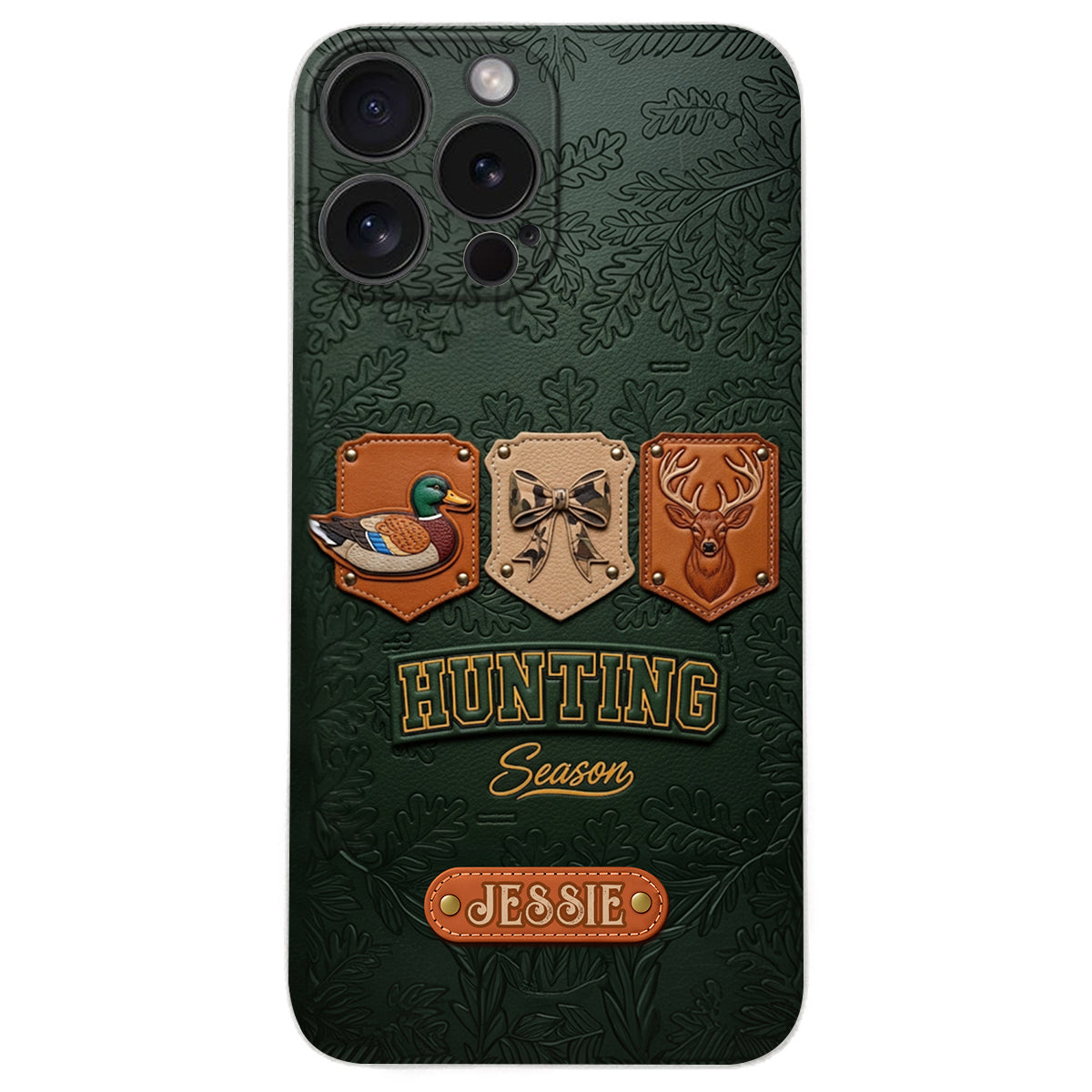 Hunting Season - Personalized Hunting Leather Phone Case