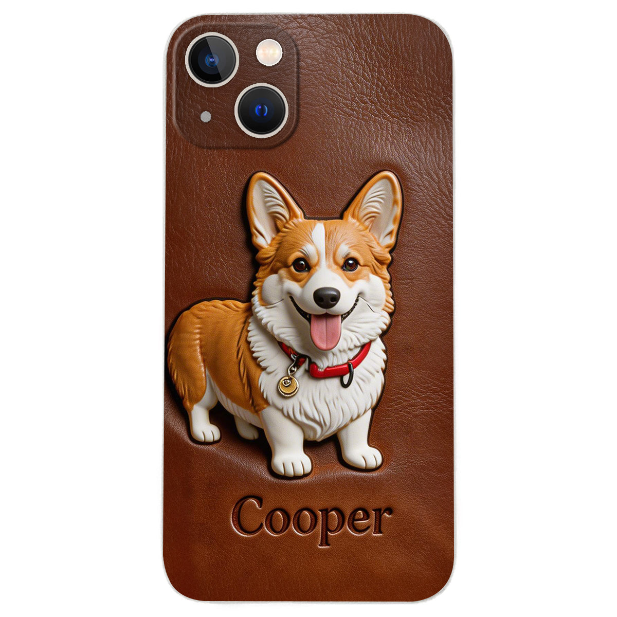 Custom Any Photo - Personalized Dog Leather Phone Case