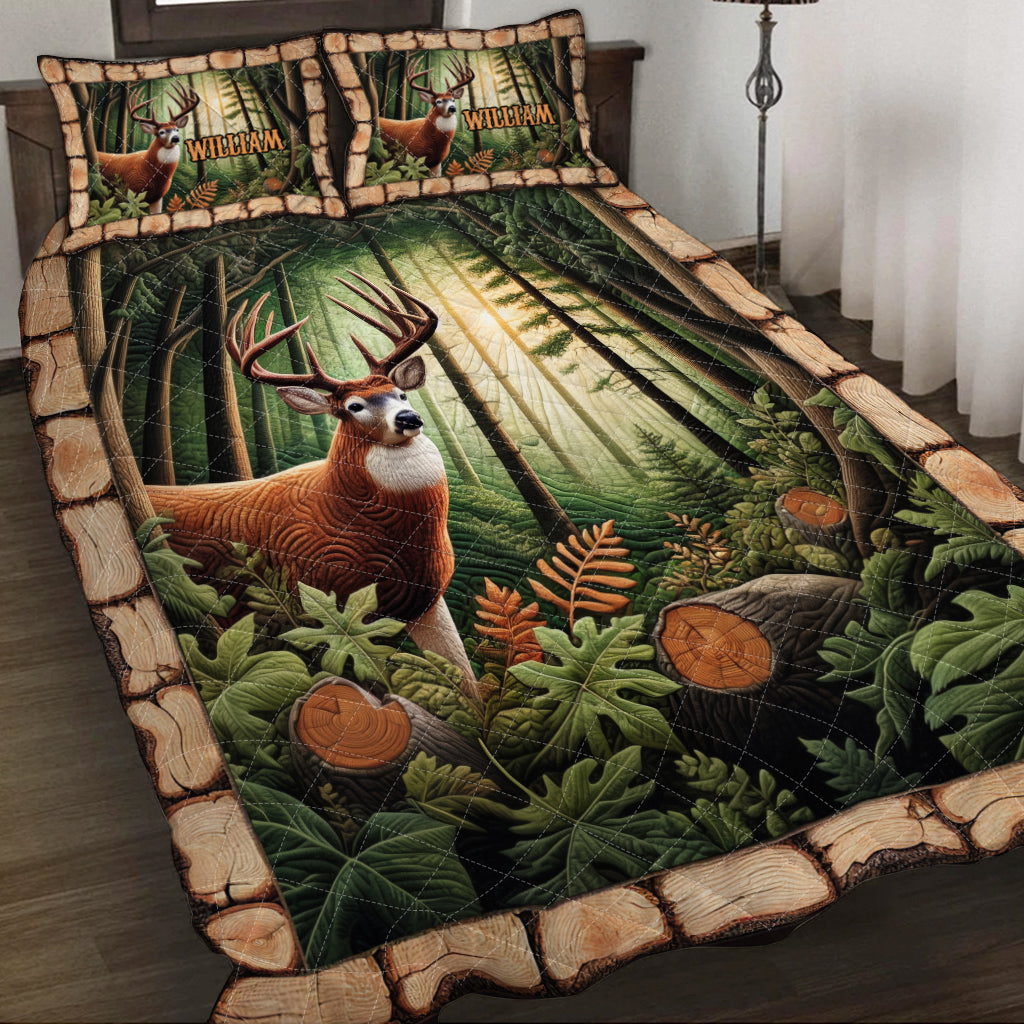 Love Hunting - Personalized Hunting Quilt Set