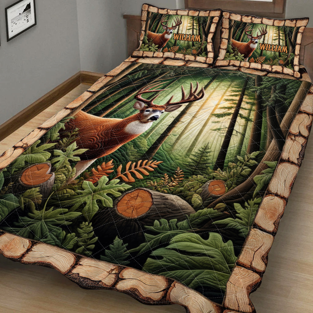 Love Hunting - Personalized Hunting Quilt Set