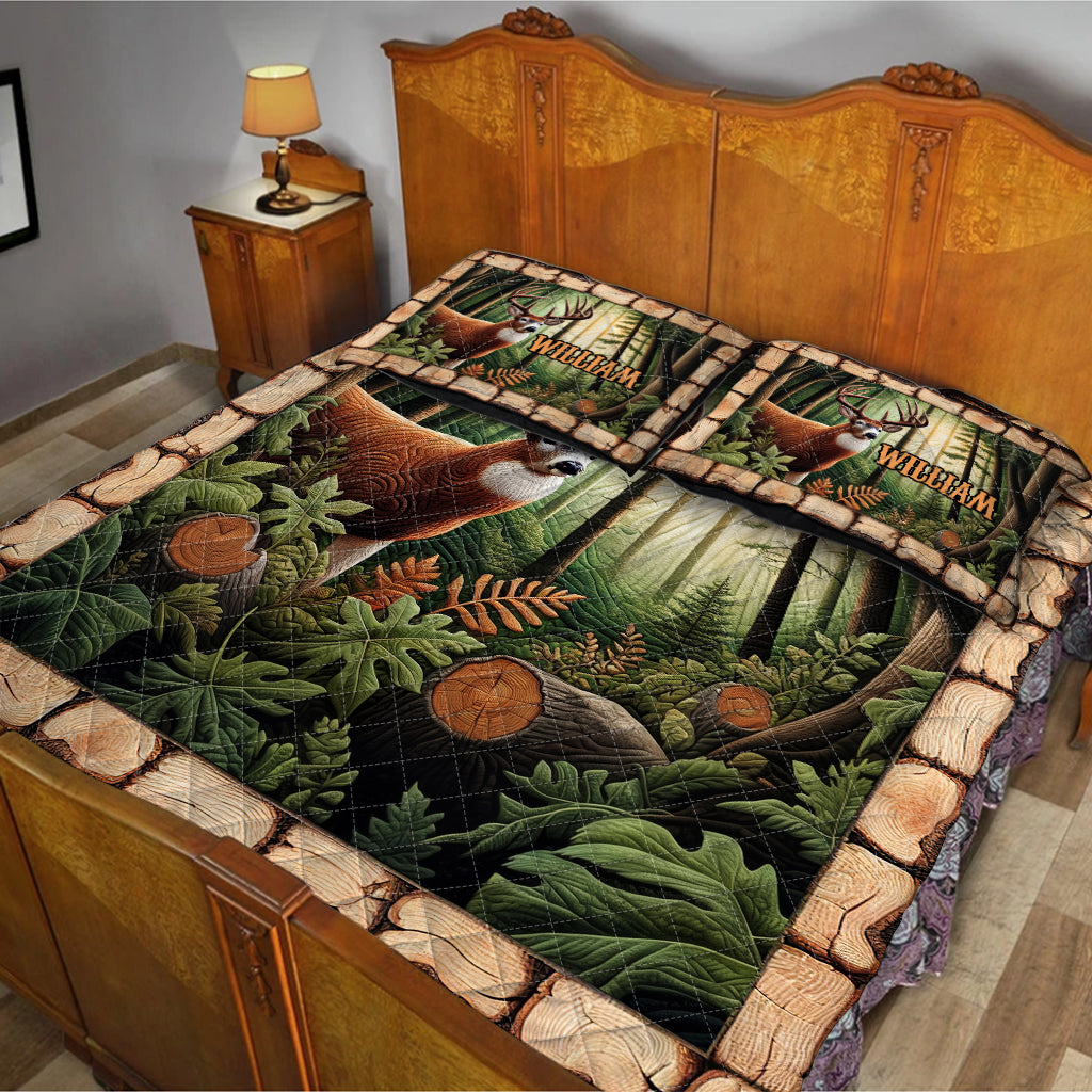 Love Hunting - Personalized Hunting Quilt Set