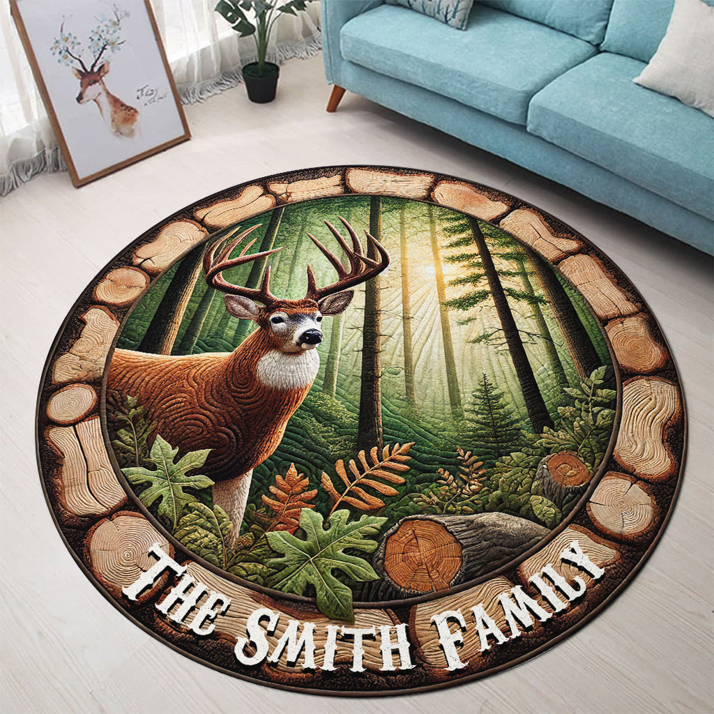 Love Hunting - Personalized Hunting Round Rug