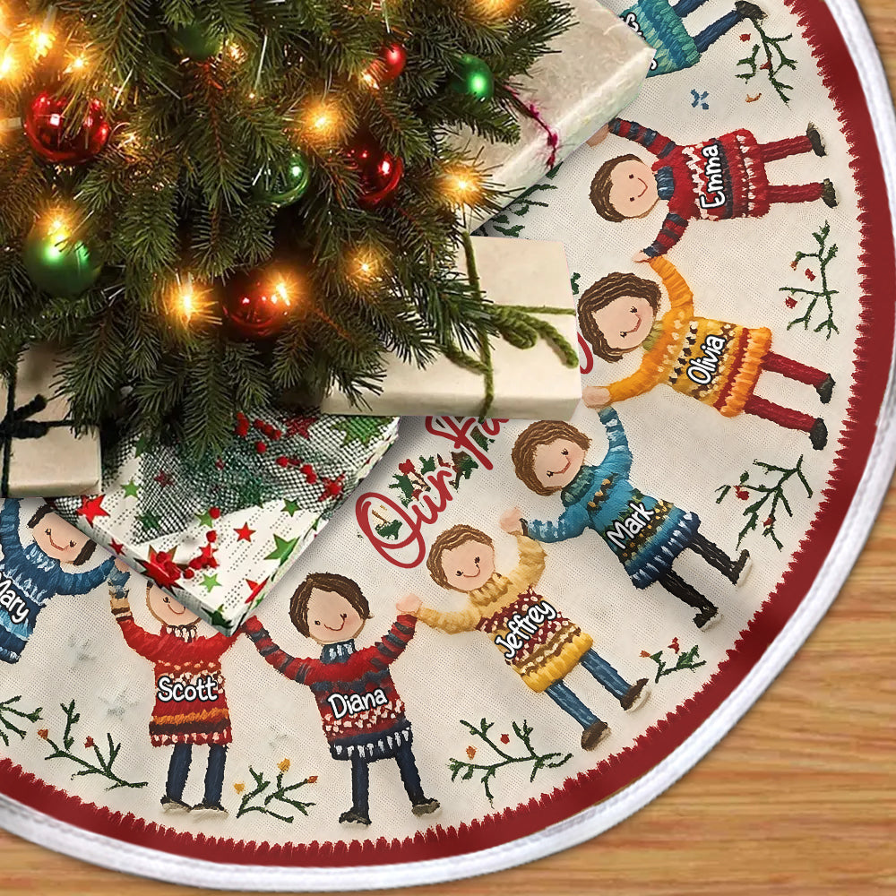 Our Family - Personalized Family Tree Skirt