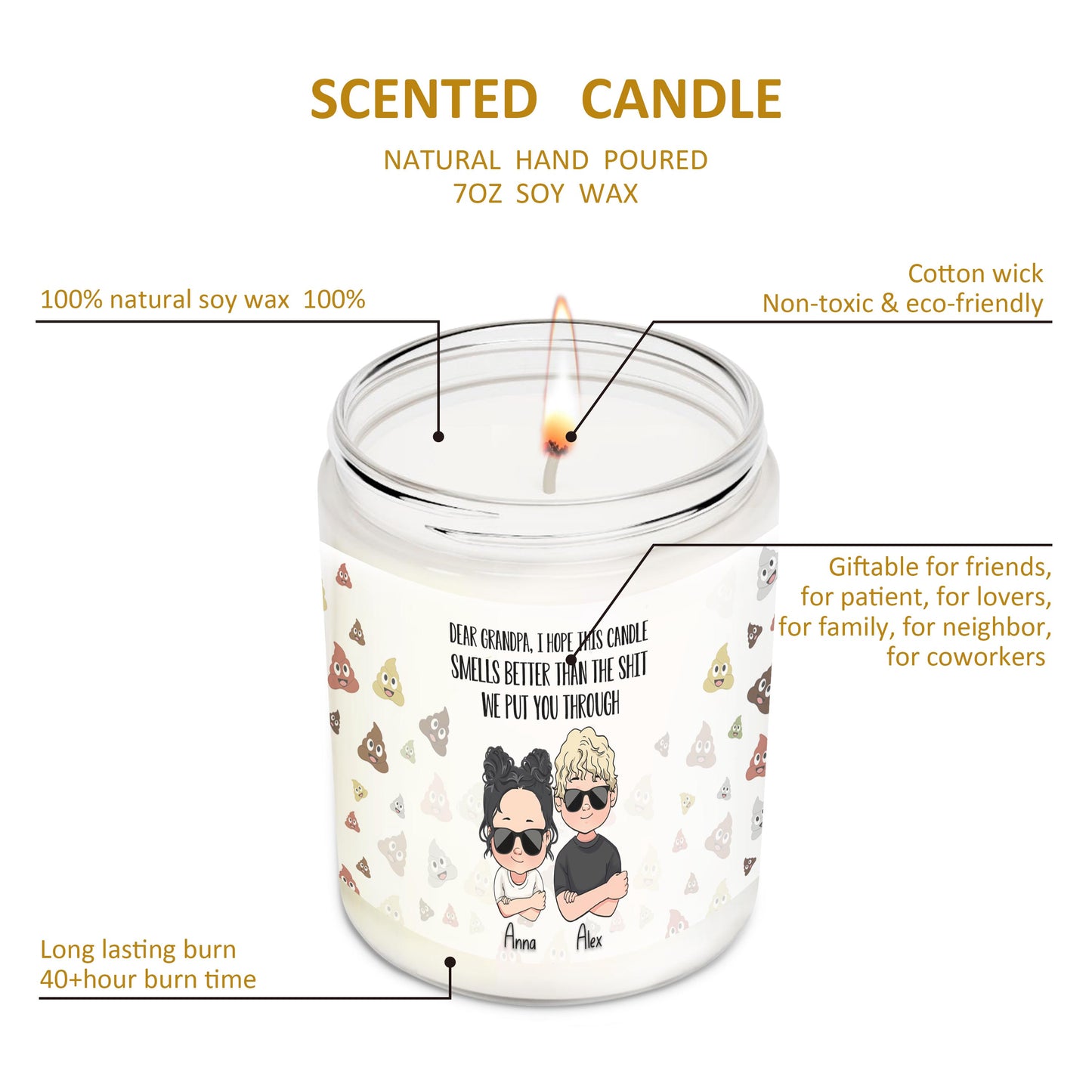 Dear Mom Dear Dad Funny Gift - Gift for mom, grandma, grandpa, dad - Personalized