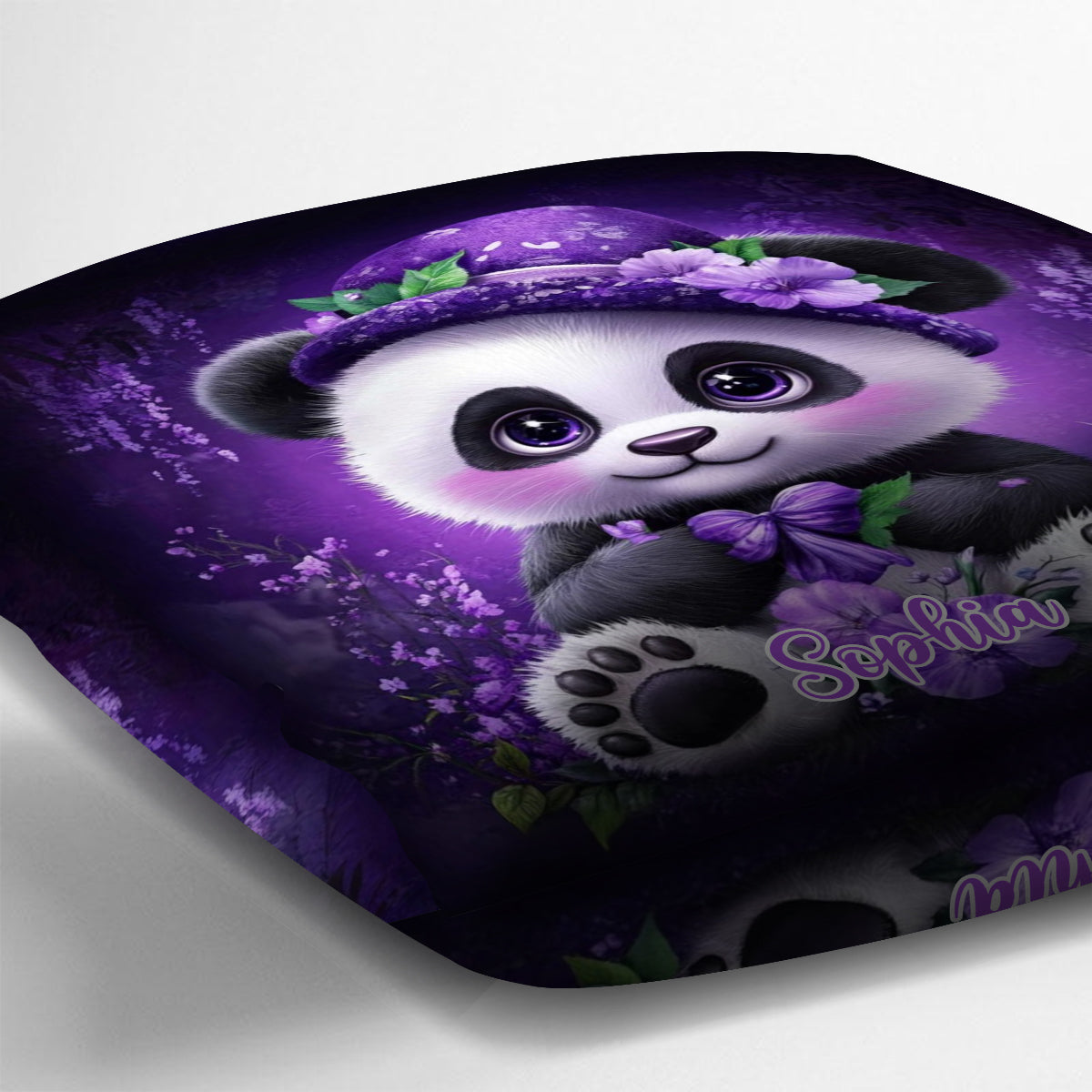 Cute Panda - Personalized Panda Lover Throw Pillow