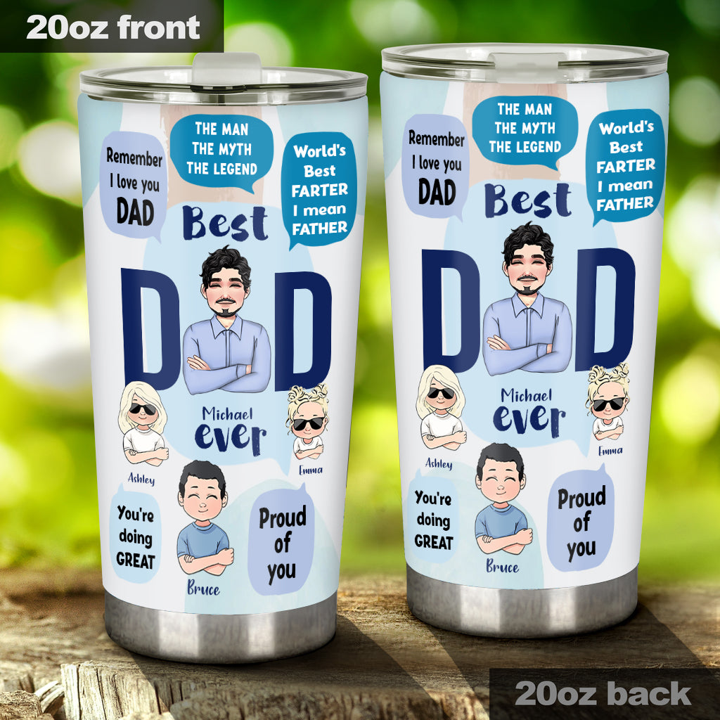 This Dad Belongs To - Personalized Father Tumbler