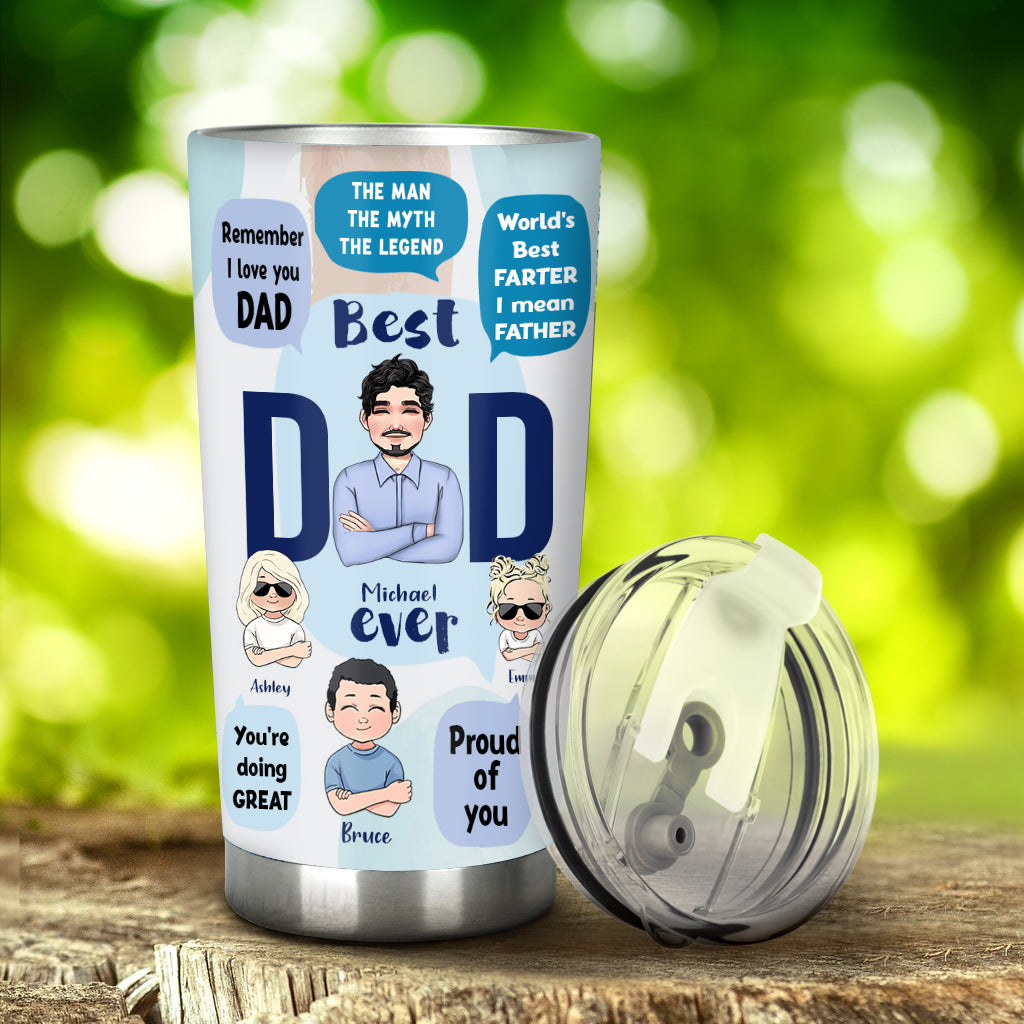 This Dad Belongs To - Personalized Father Tumbler