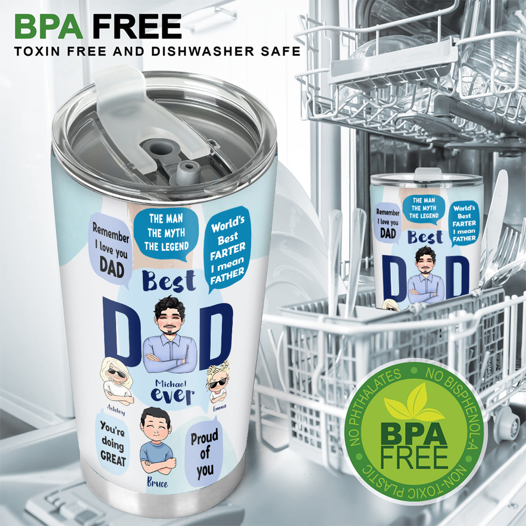 This Dad Belongs To - Personalized Father Tumbler