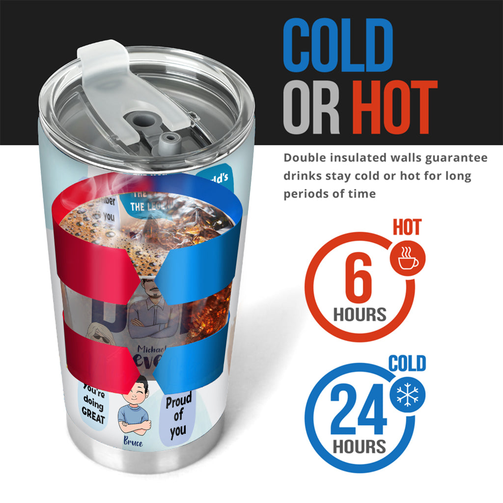 This Dad Belongs To - Personalized Father Tumbler