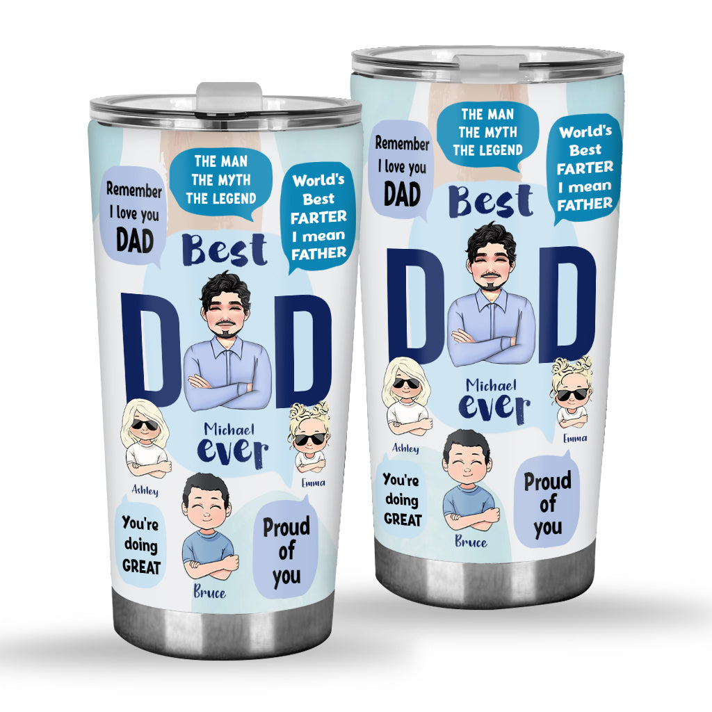 This Dad Belongs To - Personalized Father Tumbler