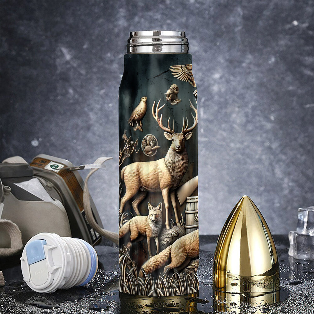 Best Hunter Ever - Personalized Hunting Bullet Tumbler