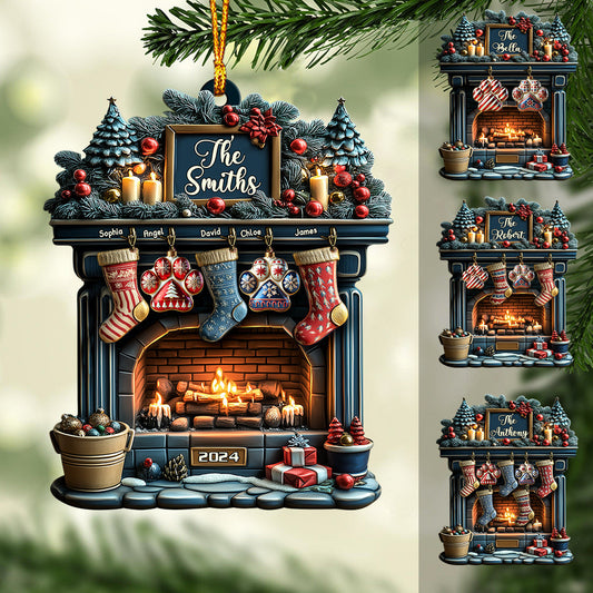 Merry Christmas 2024 - Personalized Family Ornament