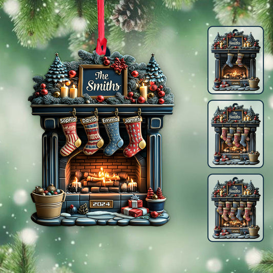 Merry Christmas 2025 - Personalized Family Ornament