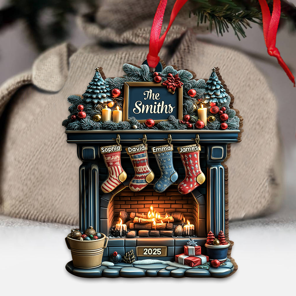 Merry Christmas 2025 - Personalized Family Ornament