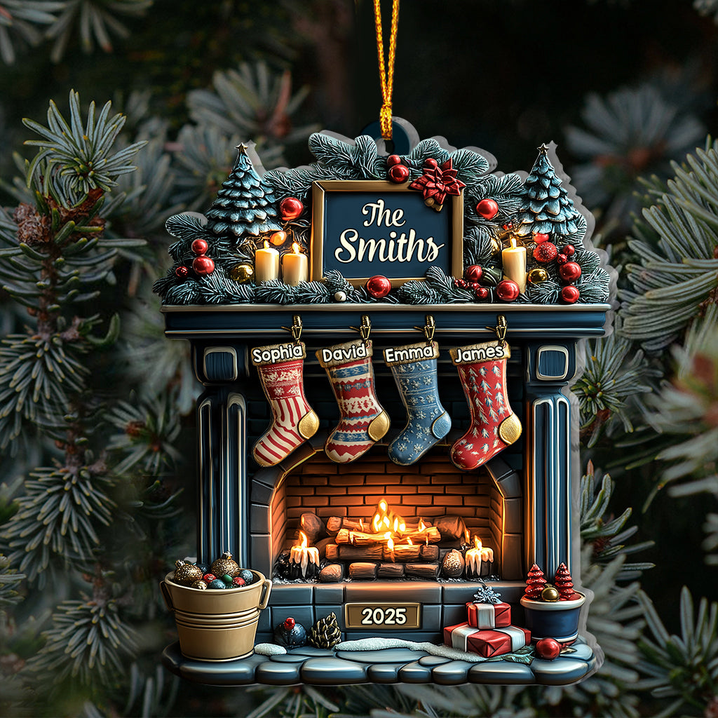 Merry Christmas 2025 - Personalized Family Ornament