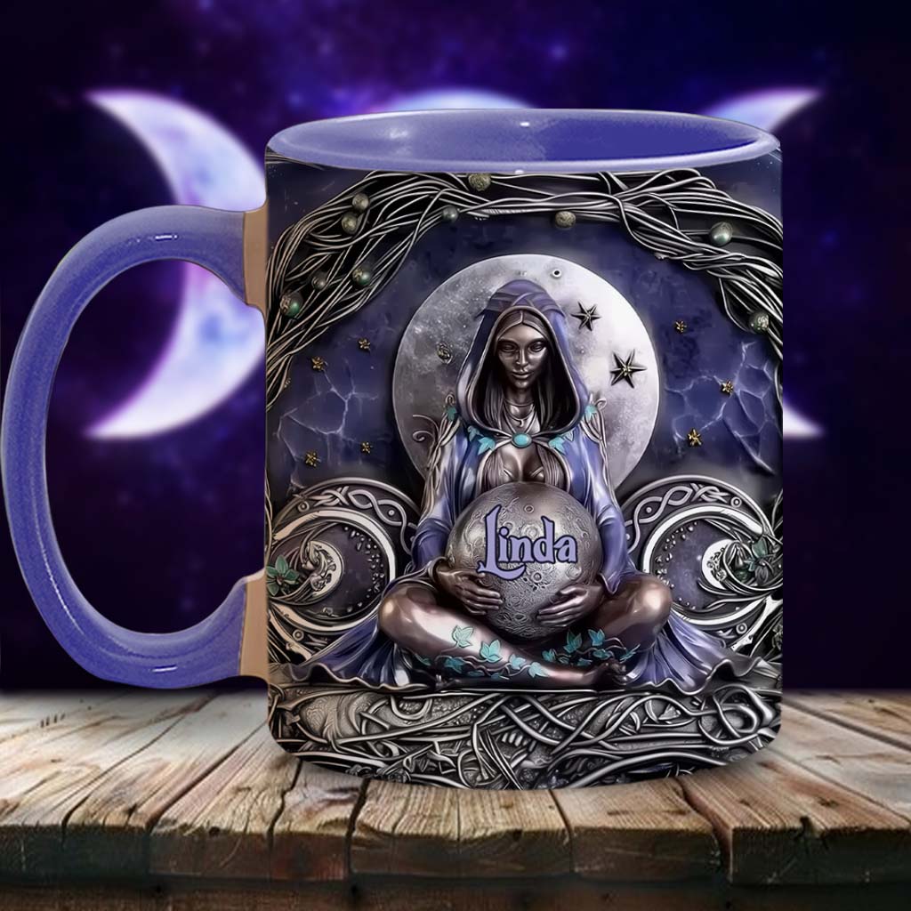 Moon Child - Personalized Witch Accent Mug