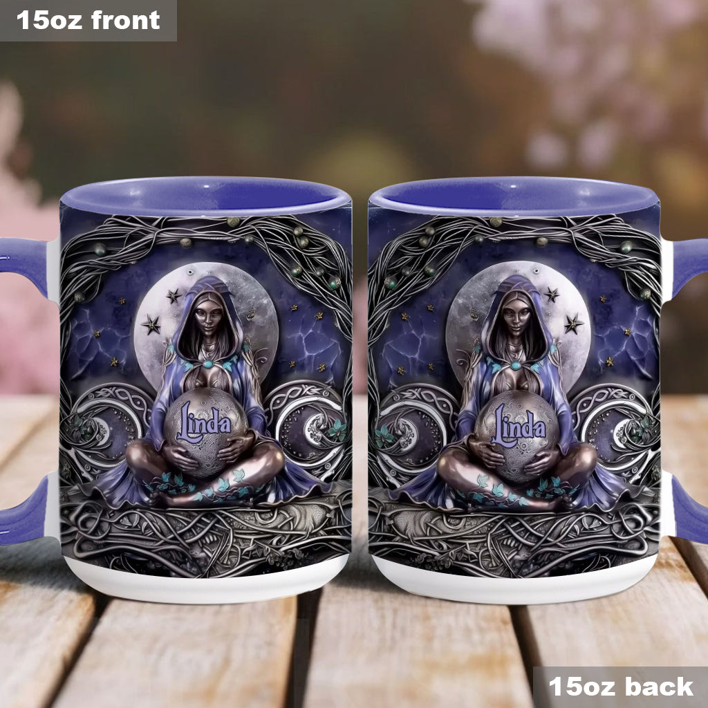 Moon Child - Personalized Witch Accent Mug