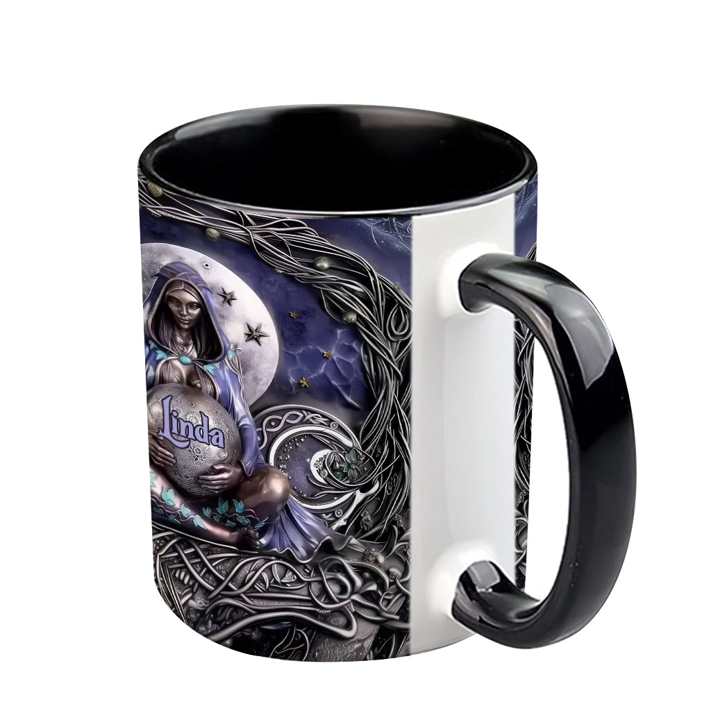 Moon Child - Personalized Witch Accent Mug