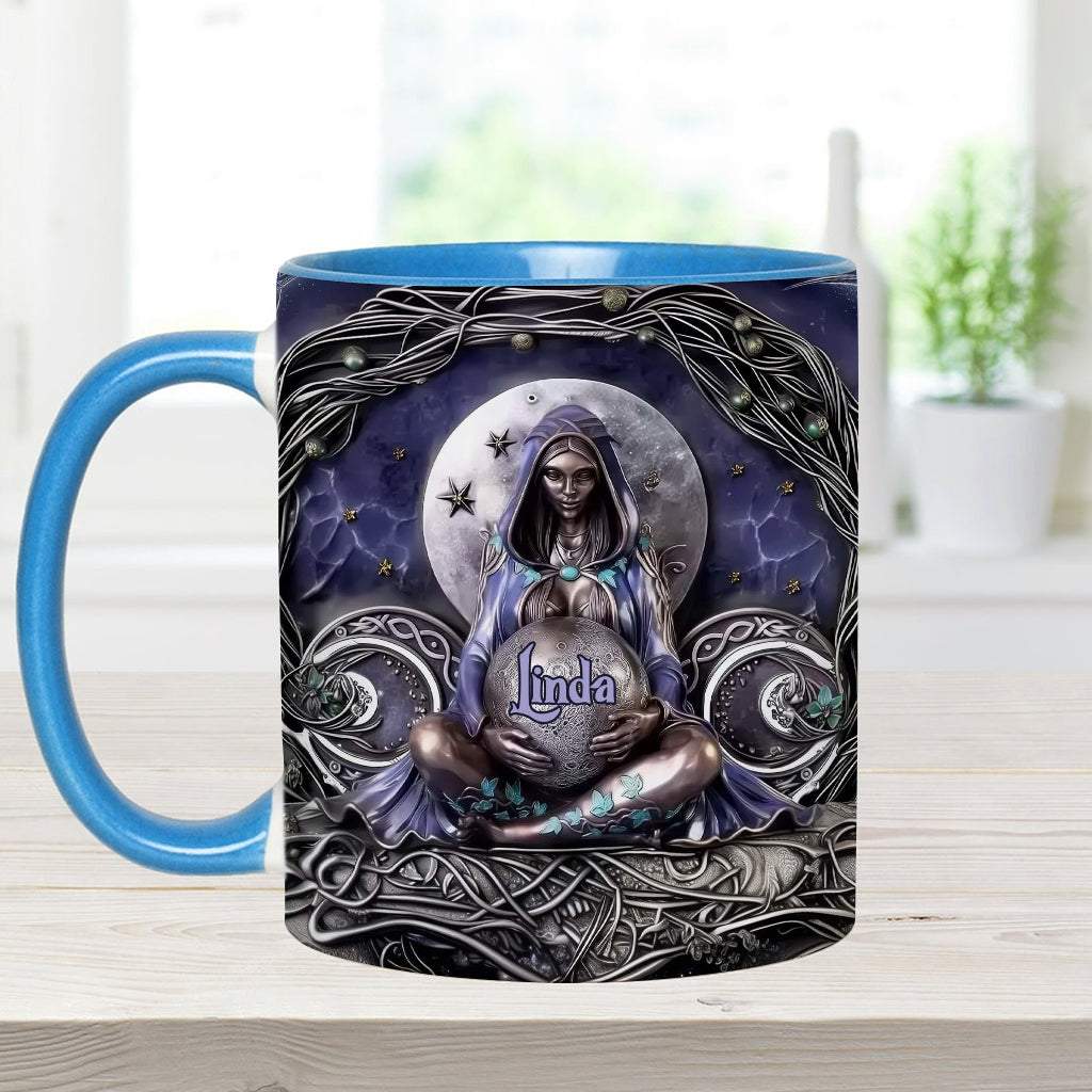 Moon Child - Personalized Witch Accent Mug