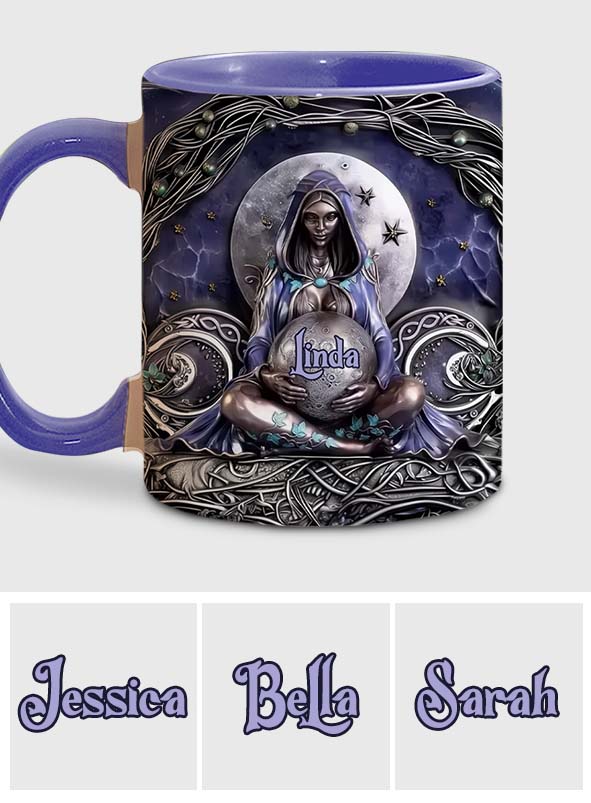 Moon Child - Personalized Witch Accent Mug