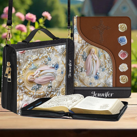 Believer - Personalized Christian Leather Bible Cover Bag