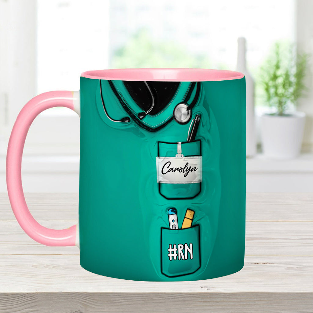 Cluster F*ck Fixer - Personalized Nurse Accent Mug