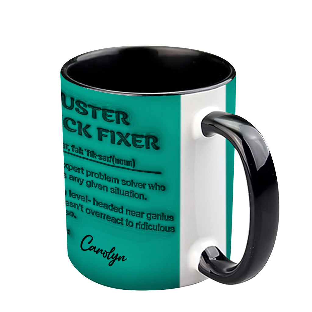 Cluster F*ck Fixer - Personalized Nurse Accent Mug