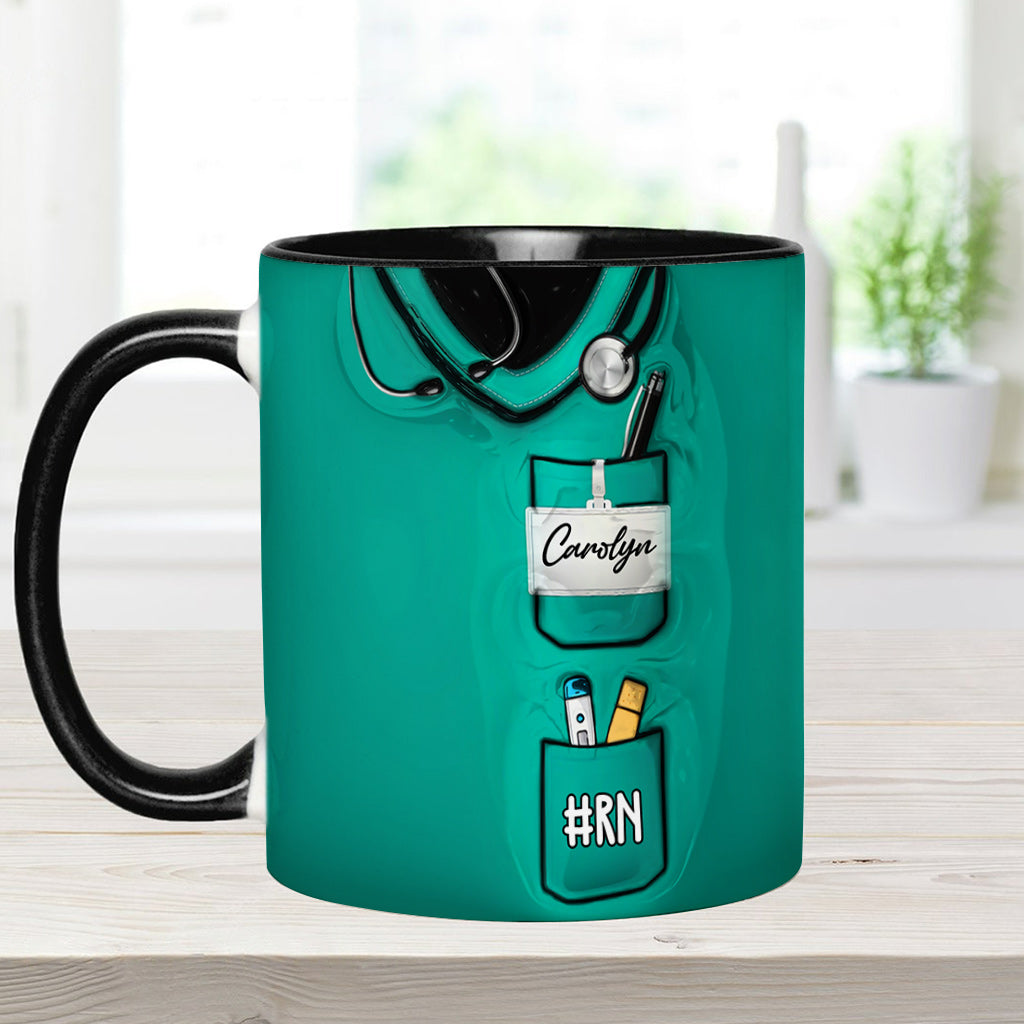Cluster F*ck Fixer - Personalized Nurse Accent Mug