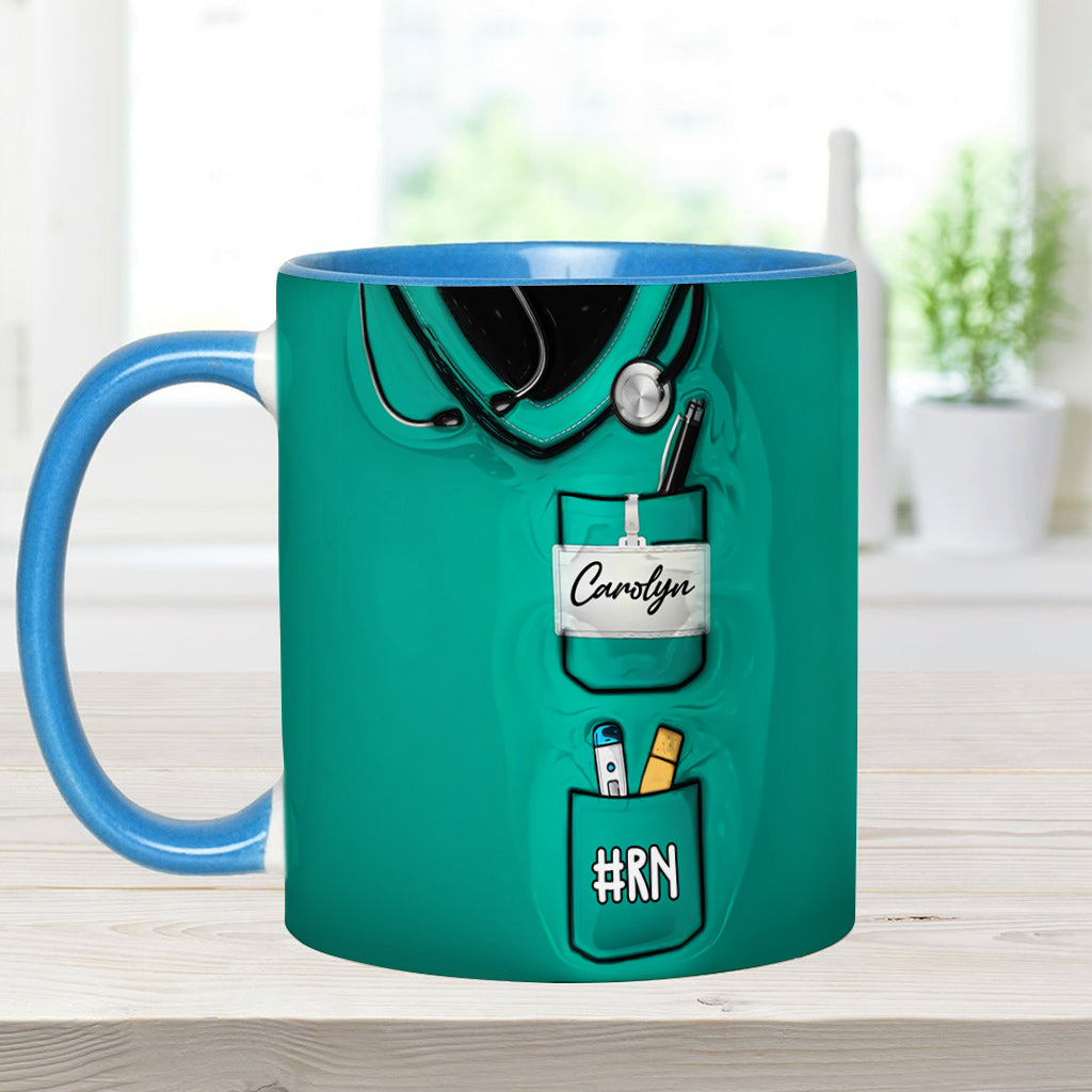 Cluster F*ck Fixer - Personalized Nurse Accent Mug