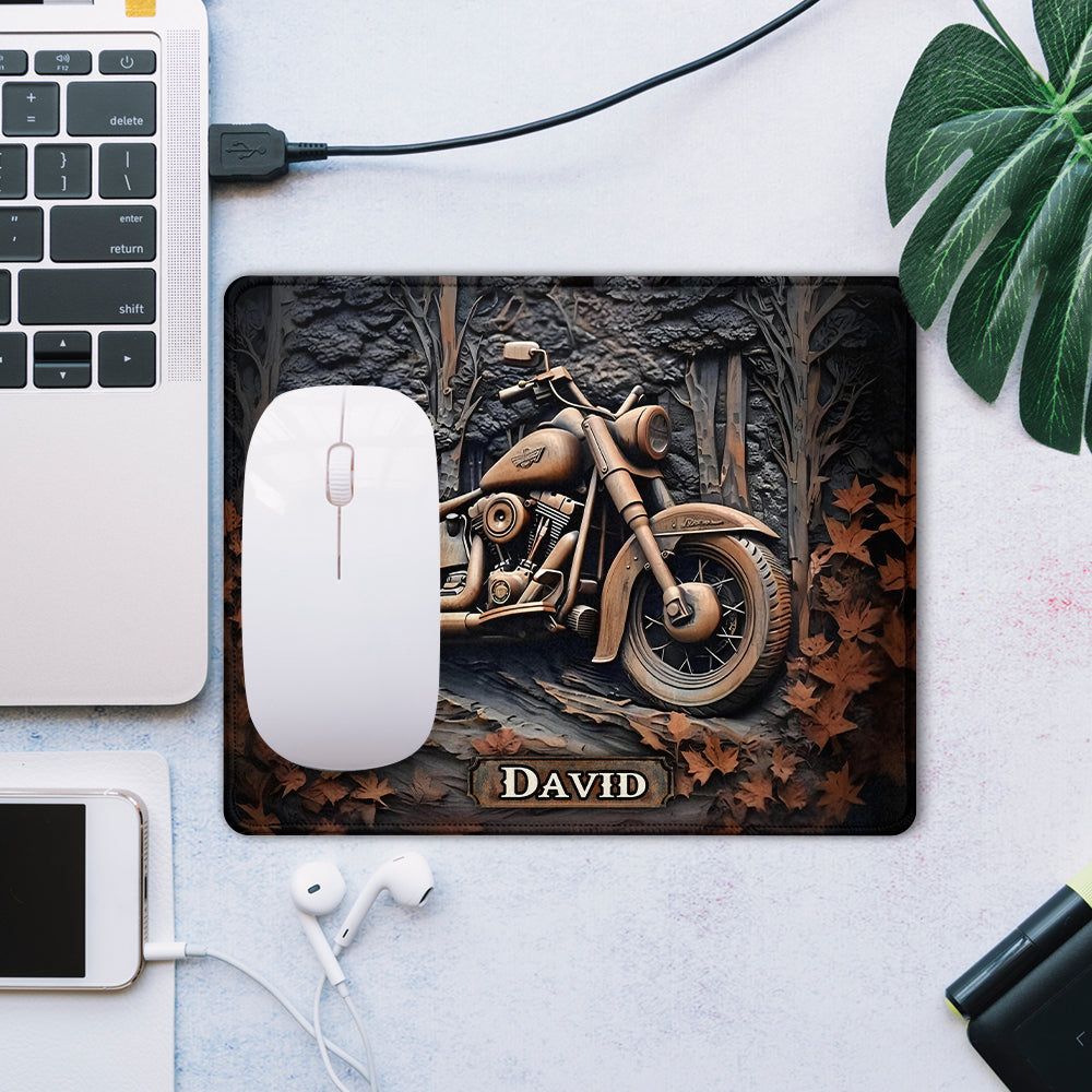 Time To Ride - Personalized Biker Mouse Pad